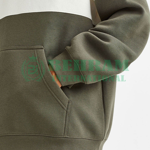 Good quality Organic Cotton Men Pullover <b>Hoodie</b> Solid color <b>Plain</b> Dyed Regular Fit Customizable Hoodies & Sweatshirts - Product Image 6
