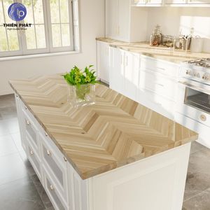 Thien Phat Solid Acacia Wood Chevron Butcher Block Countertop 25x96in Gia Lai Vietnam-Customizable Thickness (1.25-1.5in) - Product Image 5
