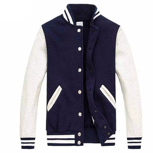 Black Red Royal Blue Navy <b>White</b> Sleeve Varsity <b>Jacket</b> <b>Men</b> Custom College Letterman Baseball <b>Jacket</b> OEM - Product Image 3
