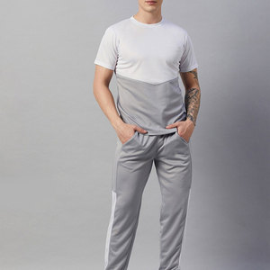 Best Seller Custom Made Slim Fit Men Summer Tracksuit Wholesale High Quality Casual T Shirt And Trouser Set For Sale - Product Image 1