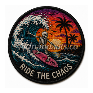 Wholesale Custom Embroidered Adventure Patch | Mountain Forest Logo Embroidery <b>Badge</b> | Iron-On & Sew-On Patch Manufacturer - Product Image 5