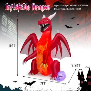 8 Feet <b>Halloween</b> <b>Inflatable</b> Outdoor Holiday Yard Decorations Festive <b>Inflatables</b> for Your Spooky Season - Product Image 2