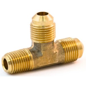 Raccord en laiton en forme de T, filetage mâle NPT, poli, pour plomberie basse pression, alimentation en eau - Product Image 5