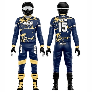 ชุดแข่งรถวิบาก MX ลายพิมพ์ซับลิเมชั่นดีไซน์วินเทจใหม่ ผ้าไนลอนโพลีเอสเตอร์คุณภาพสูง สำหรับผู้ชาย - Product Image 1