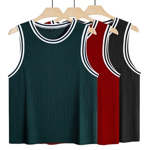Men's Yellow Sleeveless Tank Top O-Neck Solid Color Casual Breathable Quick Dry Knitted Polyester/Cotton Athletic Wear - Product Image 1