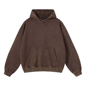 Unisex Oversized <b>Pink</b> Hooded Sweatshirt 100% Cotton French Terry Plain Dyed Casual Pocket <b>Hoodie</b> Autumn Wear - Product Image 3