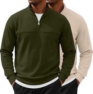 Top Trending Quarter Zip Long Sleeve Slim Fit Sporty Sweatshirt Knitted Polyester Quick Dry Autumn Stand Collar <b>Running</b> <b>Hoodie</b> - Product Image 2