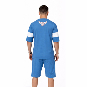ชุดเสื้อผ้ากีฬาผู้ชายขายส่งปี 2026 เสื้อยืด กางเกงขาสั้น ชุด 2 ชิ้น ชุดลำลอง ชุดกีฬา รับสกรีนโลโก้ ชุดวอร์มฤดูร้อน - Product Image 3