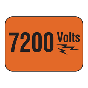 Señal de Advertencia de Alto Voltaje 7200 Voltios, Señal de Seguridad para Interiores y Exteriores de Brady - Product Image 1