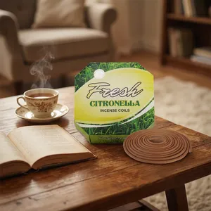 Encens en spirale Aroma Dupaindia India Coil Darshan, papier d'encens indonésien parfumé, aromatique, aromathérapie, utilisation toute saison pour la méditation et la prière - Product Image 3