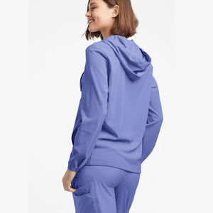 Bata de laboratorio transpirable de color personalizado para mujer, con cuello en V, talla grande, uniforme de enfermería de alta resistencia para uso hospitalario - Product Image 3