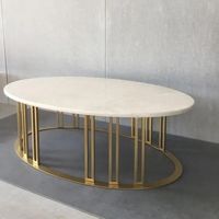 Table basse moderne en bois blanc et métal pour salon, 50 x 30 x 20 pouces, table basse contemporaine