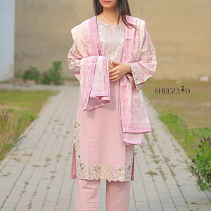 Shalwar Kameez traditionnel pakistanais pour femmes, confortable, en coton doux, plusieurs couleurs, design personnalisé - Product Image 1