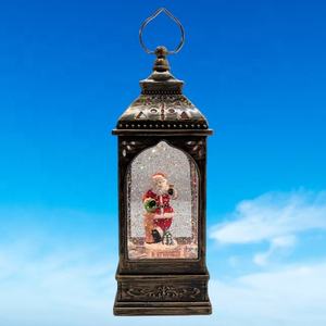 Lanterne de table créative en plastique doré antique avec lumière LED chaude pour Noël et le Nouvel An – Décoration d'intérieur style cottage - Product Image 4