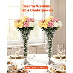 4 Vases Cylindriques en Cristal Faciles à Installer, 20 Pouces de Haut, pour Banquets, Centres de Table de Mariage et Décorations de Table - Product Image 2