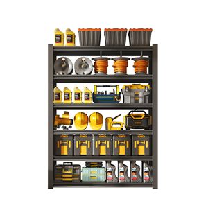 Étagères de rangement métalliques robustes à 6 niveaux de 82 po de hauteur, capacité de 2400 lb, étagères de garage, étagères industrielles réglables - Product Image 2