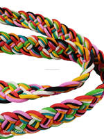 Rênes de cheval de 2mm d'épaisseur, corde P.P de 1 pouce de largeur, multicolore avec boucle et crochets de haute qualité, rênes à tissage fin, unités de prix de gros