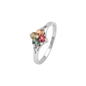 Anillo de Zafiros Múltiples en Plata de Ley 92.5 KLSR-11799 - Product Image 1