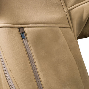 OEM Custom <b>Mens</b> Coyote Tan Softshell <b>Jacket</b> Thermal Fleece Lined <b>Field</b> Coat Outdoor Tactical Hunting Apparel - Product Image 4