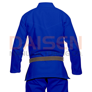 Blue Judo Uniform <b>Adult</b> Unisex 100% Cotton Durable Martial Arts Wear Regular Fit Plain Dyed <b>Kit</b> In-Stock - Product Image 3