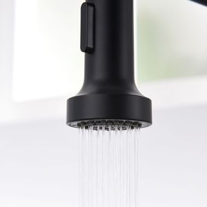 Rubinetto da Cucina Commerciale Monocomando Nero con Doccetta Estraibile per Lavello - Product Image 2
