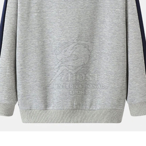 เสื้อสเวตเชิ้ตผู้ชายแบบคัลเลอร์บล็อก คอกลม แขนยาว ทรงปกติ  พร้อมโลโก้สั่งทำพิเศษ  บุซับใน  ผ้าฝ้าย 100%  ใส่สบายๆ สำหรับฤดูหนาว - Product Image 6