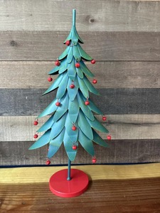 Decorative Green Metal Christmas <b>Tree</b> Ideal for Cafe Restaurant and Winter Theme Ambience Handcrafted From India - Product Image 1