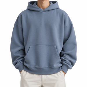 Sudaderas con Capucha 2026, Estilo Casual Urbano, Sudaderas Extra Grandes para Hombre, Sudaderas Holgadas de Algodón y Felpa para Hombre, Ropa para Exteriores - Product Image 1