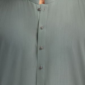 Costume traditionnel pakistanais pour homme, shalwar kameez vert sauge, kurta pyjama de créateur, tissu de haute qualité, vêtements ethniques. - Product Image 5