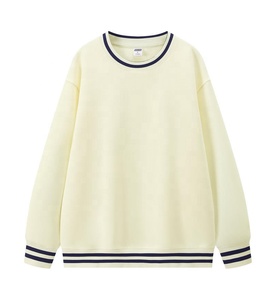 เสื้อสเวตเชิ้ตผ้าผสมโพลีเอสเตอร์และคอตตอนลายทาง ทรงลำลอง คอกลม ใส่ได้ทั้งผู้ชายและผู้หญิง เหมาะสำหรับใส่ในชีวิตประจำวัน - Product Image 6