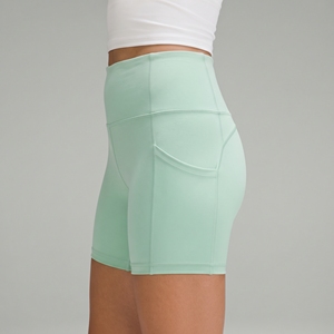 Shorts de fitness taille haute pour femmes avec poche latérale, respirants, pour yoga, entraînement et sport - Product Image 4