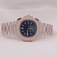 Reloj de Lujo para Hombre, Cuadrado, de Cuarzo, Aleación, Cristal de Zafiro, Diamante Moissanita, Resistente al Agua 10 Bar, Correa de Acero Inoxidable, Perfecto