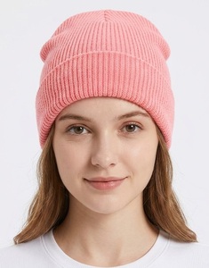 Cute Knit Beanie Hat Soft Warm <b>Winter</b> <b>Cap</b> with Decorative Custom Logo Wholesale OEM Headwear Supplier - Product Image 1