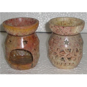 Beautiful Natural Soapstone Aroma <b>Oil</b> <b>Burner</b> Durable Sustainable Polished Finish Shape for Home Business Gift Decoration - Product Image 5