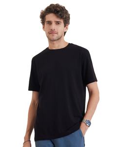 เสื้อยืดผ้าฝ้ายออร์แกนิคสีดำสำหรับผู้ชายเสื้อยืดลำลองผ้าฝ้ายออร์แกนิคสำหรับผู้ชายดีไซน์ล่าสุด - Product Image 1