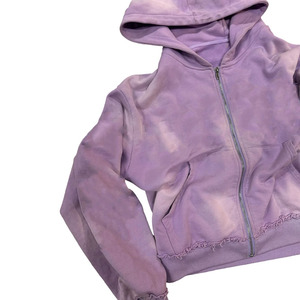 Conjunto de Sudadera con Capucha y Pantalones Deportivos de Felpa Francesa con Estampado Tie Dye Morado para Hombre, Ropa Casual de Otoño, Conjunto de Dos Piezas de Gran Tamaño - Product Image 4