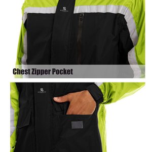 Men's Reflective Waterproof Work Jacket High Visibility <b>Winter</b> Safety Construction Security Windproof <b>Workwear</b> 2026 - Product Image 4