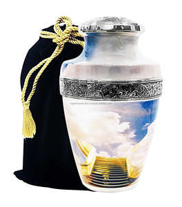 Urne élégante rentrant à la maison oiseaux urne de crémation en laiton fabriquée à la main pour cendres humaines urnes funéraires pour adultes fournitures funéraires - Product Image 2