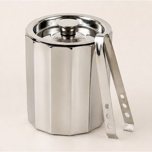 Wholesale Stainless Steel <b>Ice</b> Bucket with Lid and Tongs Insulated Double Wall Champagne Wine <b>Cooler</b> Premium Bar Accessory - Product Image 4