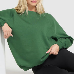 Sweat-shirt décontracté d'hiver personnalisé de haute qualité, 100% coton, impression personnalisée sur le devant, sweat-shirts pour femmes, polaire écologique - Product Image 3