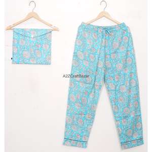 Conjunto de Pijama de Algodón 100% para Mujer, Estilo Romántico Floral, Vestido Largo de Invierno, Ropa de Playa, Ropa de Estar por Casa, Cintura Elástica, Mangas Largas - Product Image 3