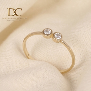 14KT Solid Gold <b>Ring</b> With IGI Certified Lab Grown Diamond Brilliant Round Cut Trendy Wedding <b>Fine</b> Gold Jewelry for Women - Product Image 3