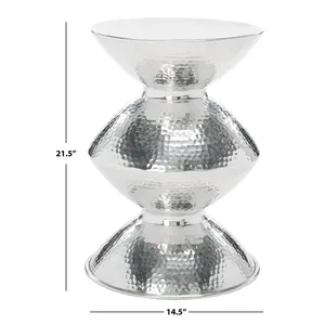 Mesa Auxiliar de Metal Hecha a Mano con Marco Artístico, Mueble Decorativo de Lujo para Hoteles Boutique y Hogares - Product Image 3