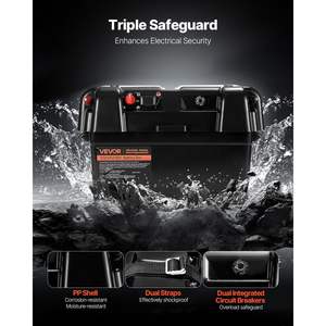 Caja de batería inteligente Group 24/27 12V/24V/36V para motores de arrastre Cajas y bastidores de batería elegantes - Product Image 3