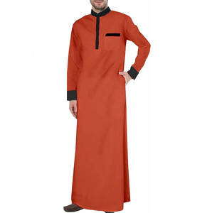 Túnicas Elegantes para Hombre de Buena Calidad, Jubba con Cuello Alto y Manga Larga, Ropa para Eid con Hermoso Diseño Árabe, Venta al Por Mayor OEM - Product Image 5