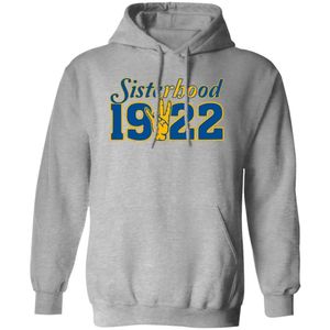 Sudadera con Capucha Estampada con Letras Griegas Sigma Gamma Rho Grises para Mujer, Sudadera con Capucha de Sororidad, Ropa Universitaria Informal Personalizada - Product Image 1