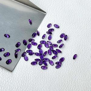 พลอยอเมทิสต์ทรงรีสีม่วงแอฟริกันธรรมชาติขนาด4มม. 8มม. 10มม. 12มม. 14มม. สั่งซื้อออนไลน์ - Product Image 3