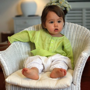 Vêtements d'été en coton smocké pour fille, tenue décontractée, pour femme, Mini Frock, rose, avec jolie broderie de bourgeon de rose - Product Image 2