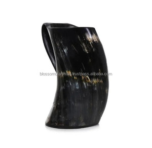 Mug rustique fait main en corne de buffle, matériau de qualité supérieure, texture unique et élégante, artisanat traditionnel, pièce décorative - Product Image 4