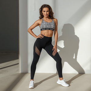 Conjunto Deportivo para Mujer, Ropa de Gimnasio Elástica, Transpirable, para Yoga y Entrenamiento, Ropa Deportiva Cómoda, Suministro al por Mayor OEM - Product Image 1